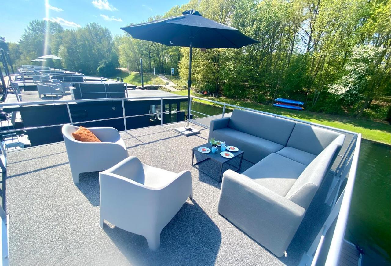 Houseboat Met Dakterras Mookerplas Middelaar 外观 照片